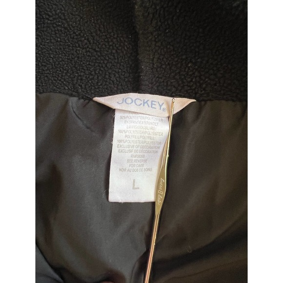 Jockey Activewear Hooded Zip Up fitted Vest Black size large - Picture 2 of 11